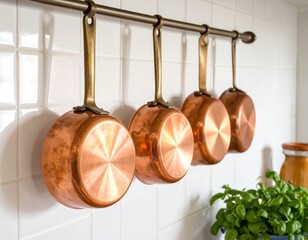 kitchen utensils on the wall