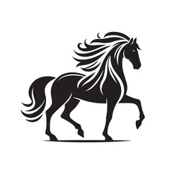 Horse Silhouette Logo Design