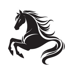 Horse Silhouette Logo Design