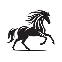 Horse Silhouette Logo Design