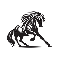 Horse Silhouette Logo Design