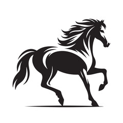 Horse Silhouette Logo Design