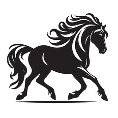 Horse Silhouette Logo Design
