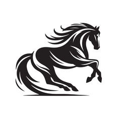 Horse Silhouette Logo Design