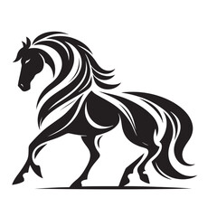 Horse Silhouette Logo Design