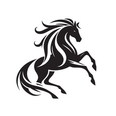 Horse Silhouette Logo Design