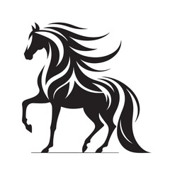 Horse Silhouette Logo Design