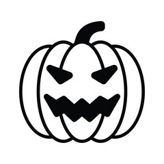 Take a look at this amazing flat icon of halloween pumpkin