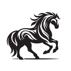 Horse Silhouette Logo Design