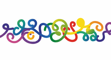 Abstract Colorful Swirl Vector