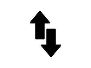 up down arrow icon design illustration