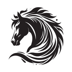 Horse Silhouette Logo Design