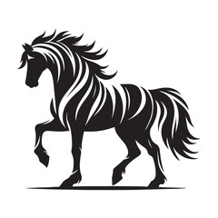 Horse Silhouette Logo Design