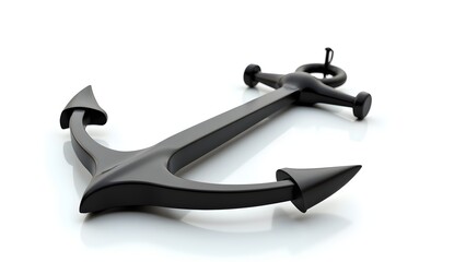 Ship Anchor Isolated on White Background