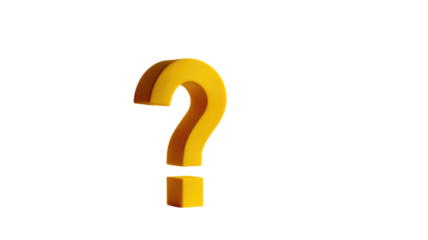 question mark on white on white background