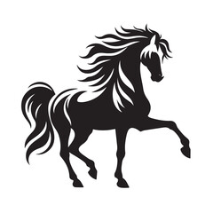Horse Silhouette Logo Design