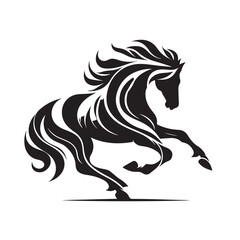 Horse Silhouette Logo Design