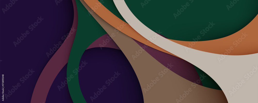 Wall mural abstract colorful vector background with wavy design and modern texture