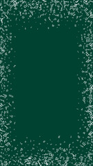 Scattered letters of latin alphabet. White chalk