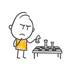 The Pensive Expression Brought by Mind Games.