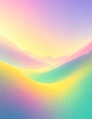Pastel mountainscape sunrise