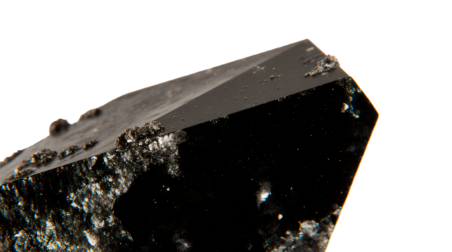 Black obsidian surface with crystal details. Great for dark aesthetic designs and magical themes