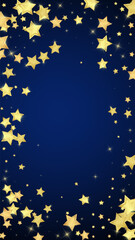 Magic stars vector overlay.  Gold stars scattered