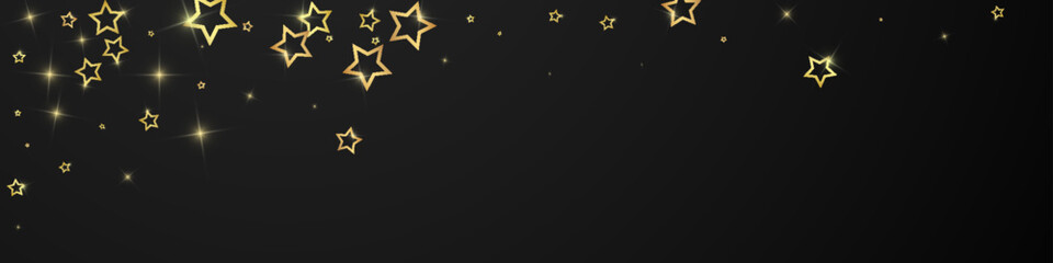 Christmas spirit. Scattered falling stars.