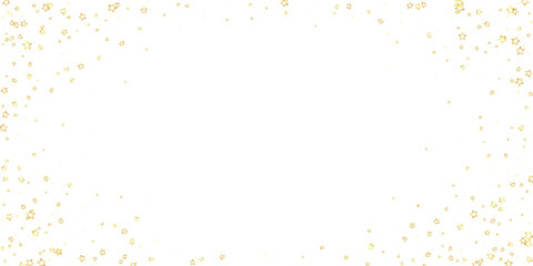 Gold sparkling star confetti.