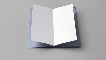Blank notebook on wooden table and white background isolated