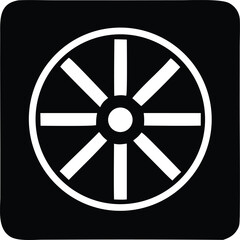 Obraz premium Zen buddhism dharma wheel symbol represents the noble eightfold path spiritual journey and enlightenment a sacred icon for meditation and mindfulness