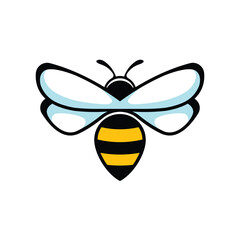 bee honey abstract logo modern style