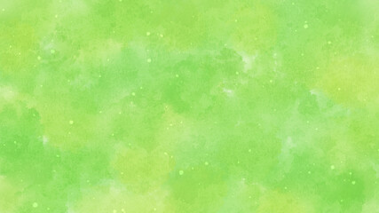 明るいグリーンの水彩テクスチャ素材　背景イラスト