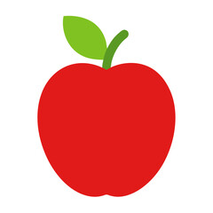 red apple vector illustration