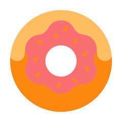 donut isolated on white background