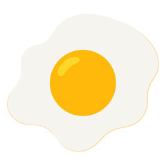 fried egg vector illustration