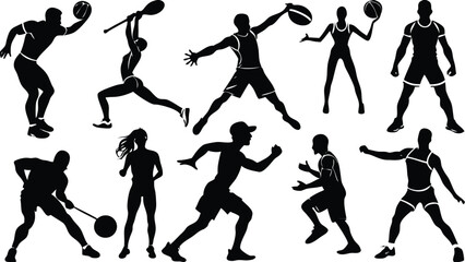 Abstract geometric shapes and lines with vibrant color palette and text elements