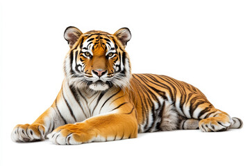 Obraz premium Tiger isolated on white background