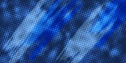 Naklejka premium blue color pattern gradient grunge texture background.