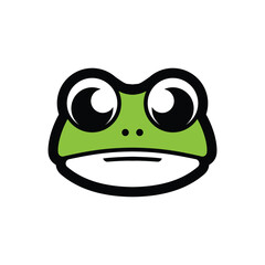 frog animal abstract logo modern style