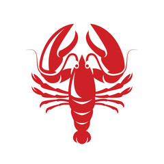lobster abstract logo modern style