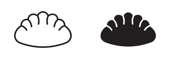Dumpling icon , food icon, vector illustration .