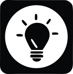 Illuminating idea symbol bulb icon innovation concept new idea brainstorming solution discovery lightbulb inspiration spark creativity thinking