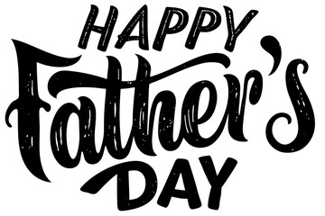Fototapeta premium Happy Fathers Day Typography design
