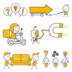 The Four Pillars of Success Business Model Development, Express Logistics, Customer Attraction, and Working as a Team.