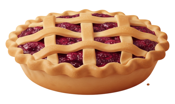 3D Lattice Top Berry Pie Illustration