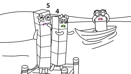 coloring pictures man on the roof