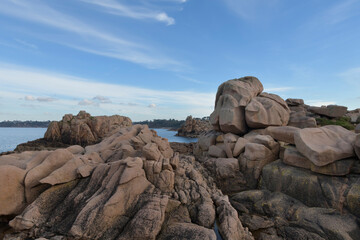 Magnifique paysage de la côte de granit rose - Ploumanac'h Bretagne