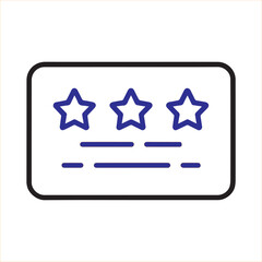 Three Star Rating Icon