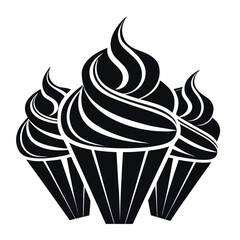 Black color National Whipped Cream Day Design, Solid White Background (8).eps